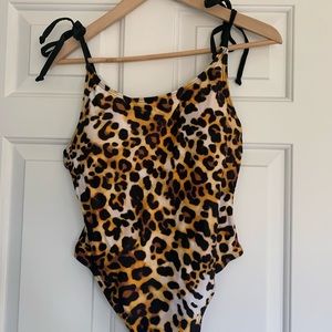 Animal print bathing suit